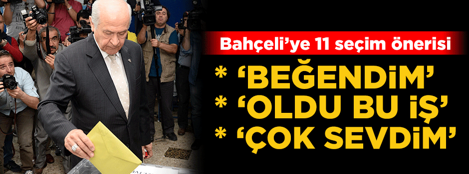 Mehmet Şeker'den YSK'ya Bahçeli önerisi