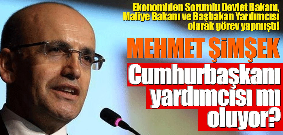 Mehmet Şimşek Cumhurbaşkanı yardımcısı mı oluyor?