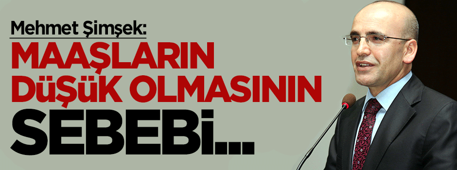 Mehmet Şimşek: Emekli maaşlarının düşük olmasını sebebi...