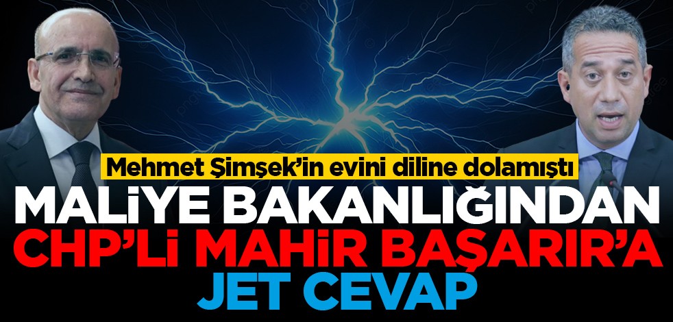Mehmet Şimşek’in evini diline dolamıştı Maliye bakanlığından CHP'li Mahir Başarır'a jet cevap