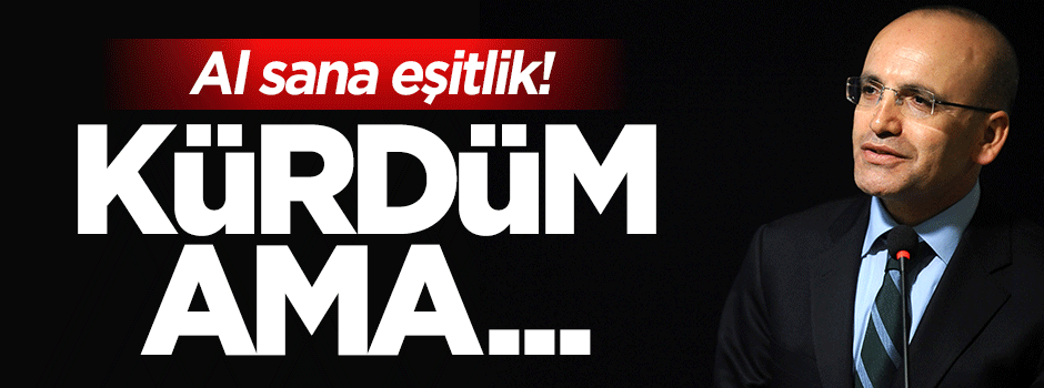 Mehmet Şimşek'ten flaş açıklama: Kürdüm, Maliye bakanıyım