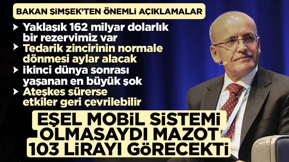 Mehmet Şimşek’ten mazot uyarısı: Eşel mobil sistemi olmasaydı 103 lirayı görecekti