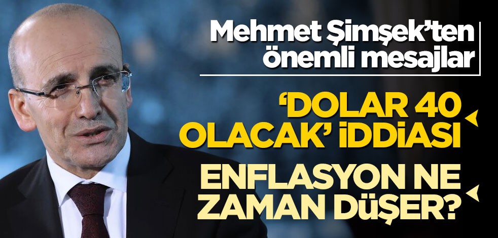 Mehmet Şimşek’ten önemli mesajlar