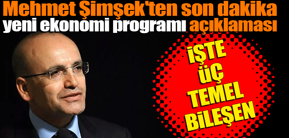 Mehmet Şimşek'ten son dakika yeni ekonomi programı açıklaması