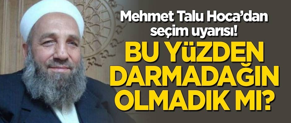 Mehmet Talu Hoca: Abdülhamid gitti, Osmanlı yıkıldı, darmadağın olmadık mı?