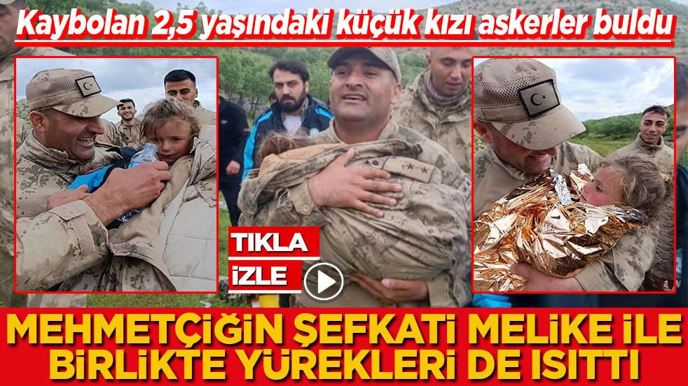 Mehmetçiğin şefkati Melike ile birlikte yürekleri de ısıttı