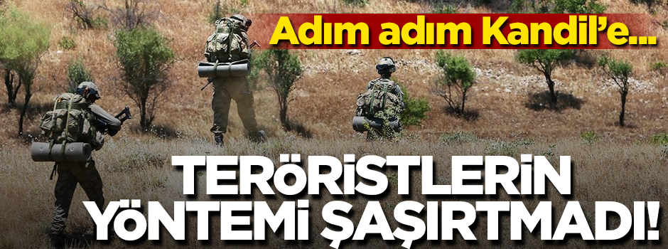 Mehmetçik adım adım Kandil'e ilerliyor! PKK'lıların taktiği şaşırtmadı