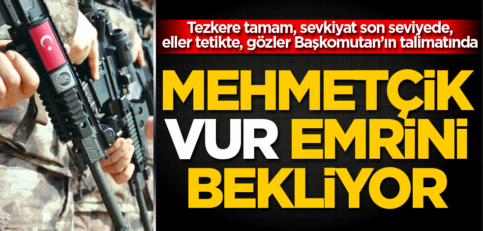 Mehmetçik 'vur' emrini bekliyor