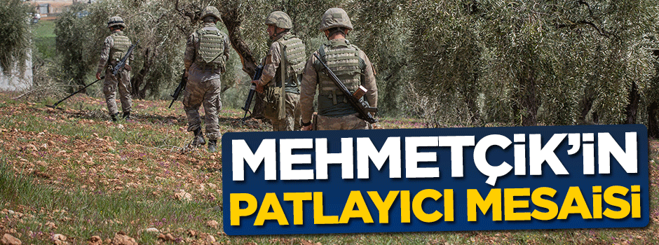Mehmetçik'in patlayıcı mesaisi