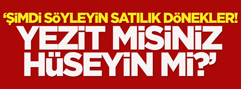 Mehtap Yılmaz: Şimdi söyleyin satılık dönekler!