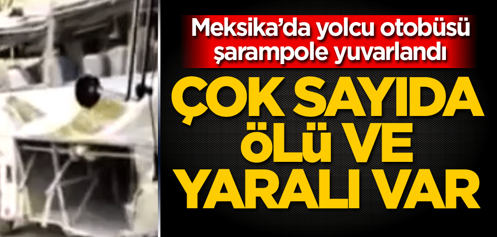 Meksika’da yolcu otobüsü şarampole yuvarlandı: Çok sayıda ölü ve yaralı var