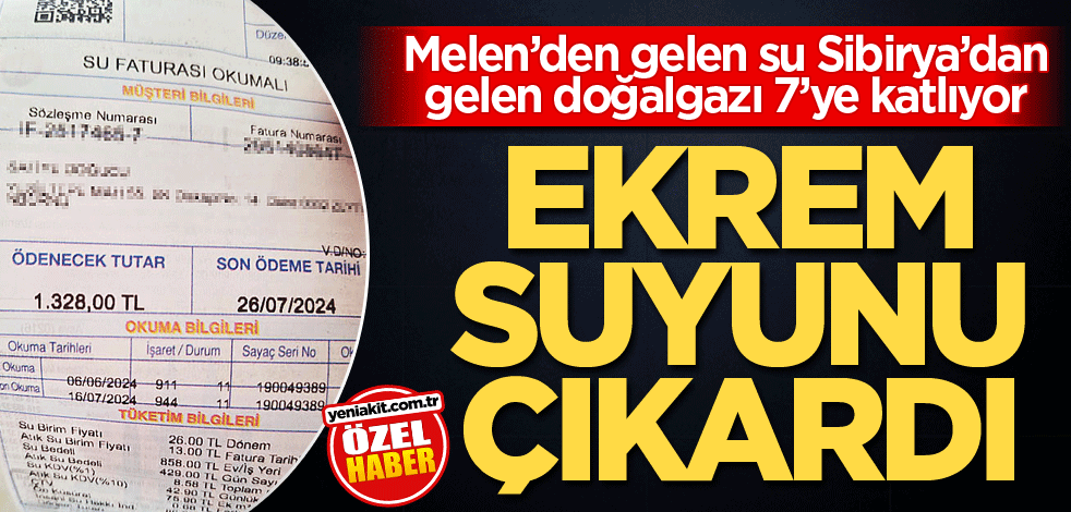 Melen’den gelen su Sibirya’dan gelen doğalgazı 7’ye katlıyor! Ekrem suyunu çıkardı