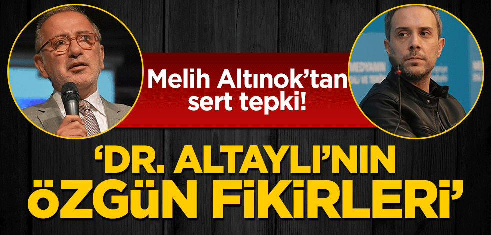 Melih Altınok'tan Fatih Altaylı'ya 'zorunlu aşı' tepkisi! 'Dr. Altaylı'nın özgün fikirleri'