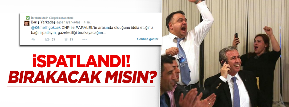 Melih Gökçek, CHP-Paralel ilişkisini ispatladı!