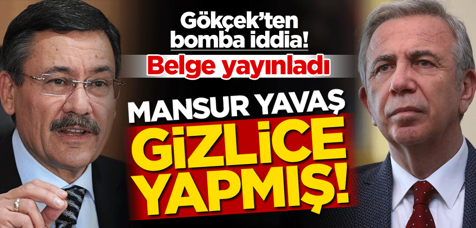 Melih Gökçek listesini paylaştı... Mansur Yavaş'tan gizli zam!