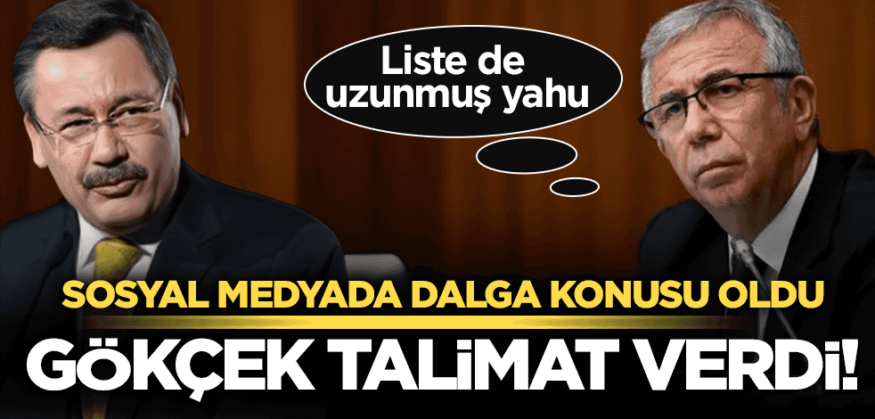 Melih Gökçek, Mansur Yavaş'a 'Ankara'da yapılacakların listesini' attı