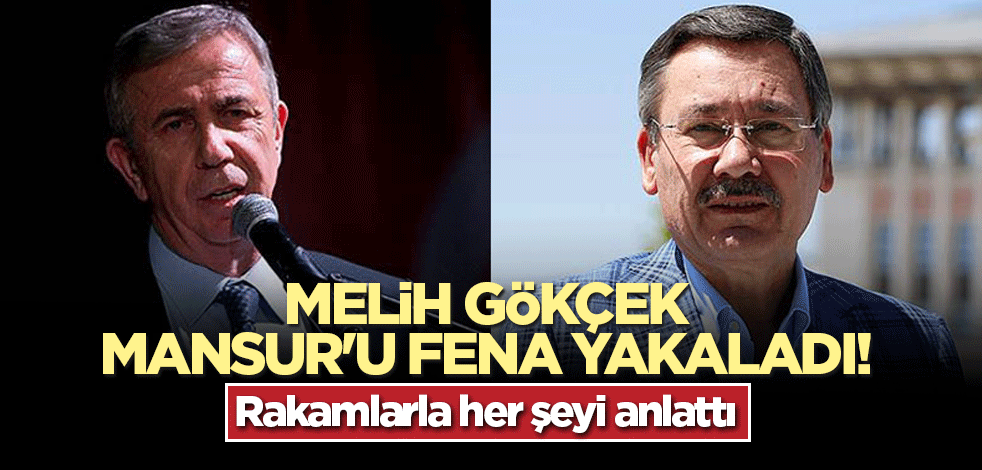 Melih Gökçek, Mansur'u fena yakaladı! Rakamlarla yerin dibine soktu