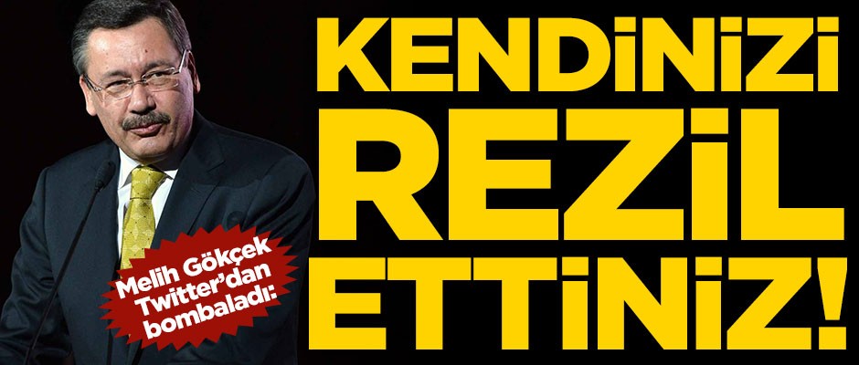 Melih Gökçek Twitter'dan bombaladı! "Kendinizi rezil ettiniz"