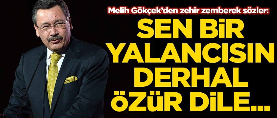 Melih Gökçek'den zehir zemberek sözler! "Sen bir yalancısın, derhal özür dile..."