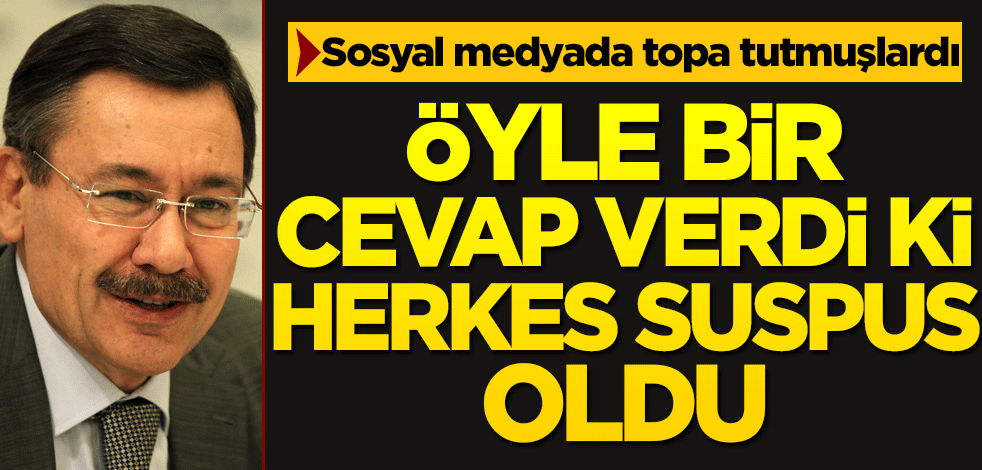 Melih Gökçek’i sosyal medyada topa tutmuşlardı Tokat gibi cevap geldi