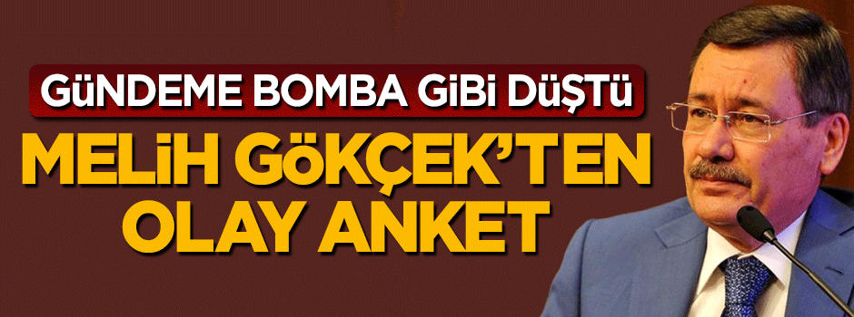Melih Gökçek'ten Kılıçdaroğlu için olay anket