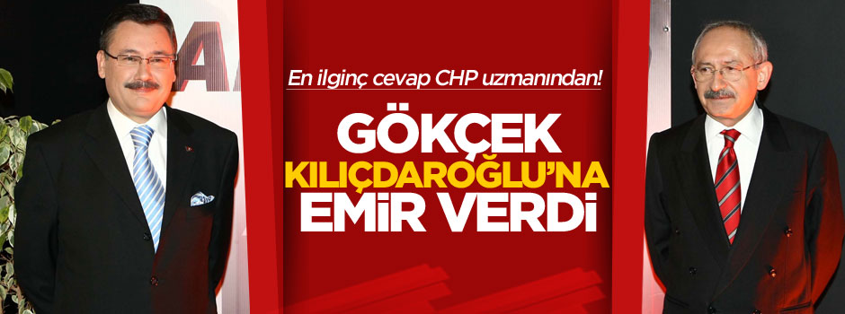 Melih Gökçek'ten Kılıçdaroğlu'na çok ilginç cevap