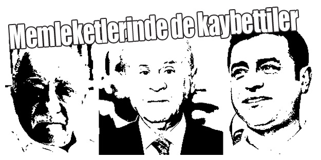 Memleketlerinde de kaybettiler