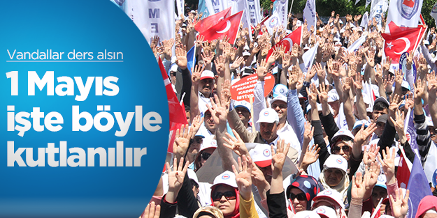 Memur-Sen '1 Mayıs işte böyle kutlanılır' dedirtti