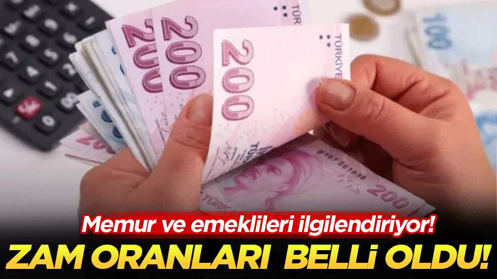 Memur ve emeklileri ilgilendiriyor: Zam oranları belli oldu!