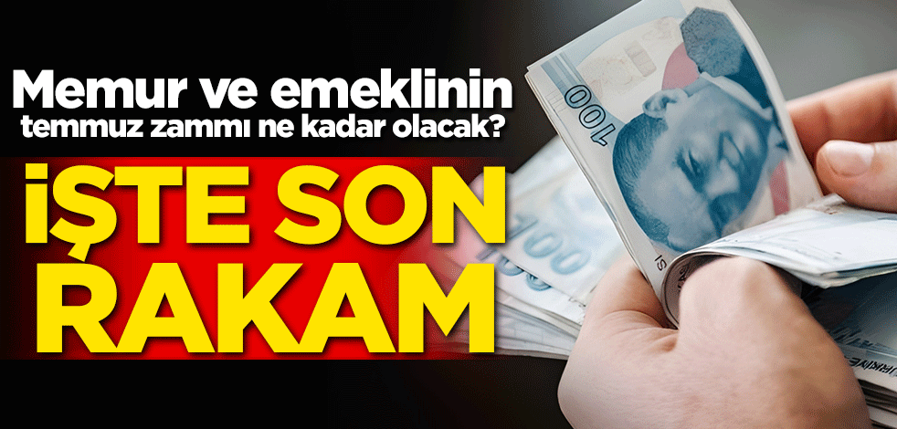 Memur ve emeklinin temmuz zammı ne kadar olacak? İşte son rakam