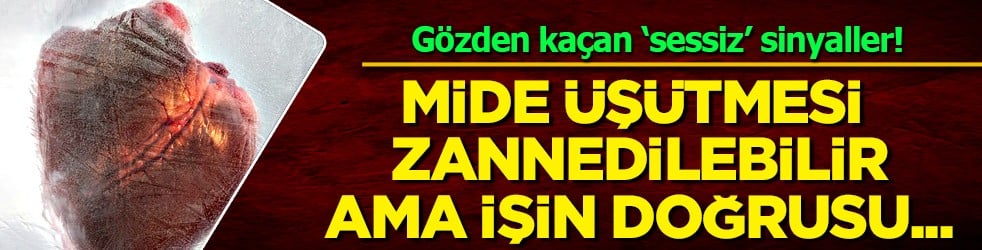 Mengene ile sıkıştırılıyorum sözleri... Mide üşütmesi zannedilebilir... Kalp krizi belirtileri