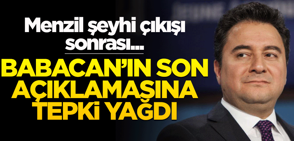 Menzil açıklaması muhalifleri zıplatmıştı... Babacan'dan laikçilere şirinlik!