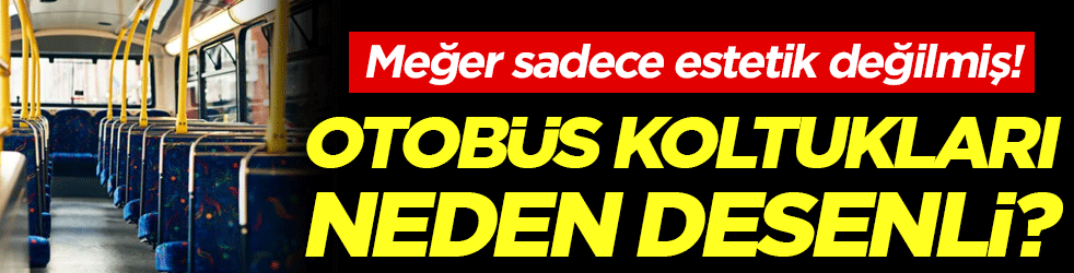 Otobüs koltukları neden desenli? Meğer sadece estetik değilmiş!