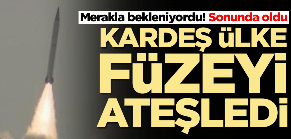 Merakla bekleniyordu! Sonunda oldu: Kardeş ülke Pakistan füzeyi ateşledi