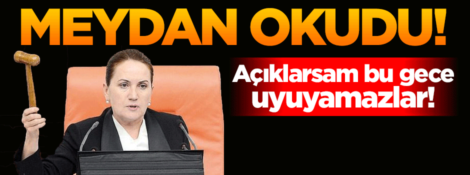 Meral Akşener, Bahçeli'ye meydan okudu!