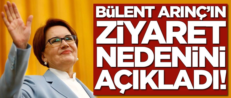 Meral Akşener, Bülent Arınç'ın ziyaret nedenini açıkladı!