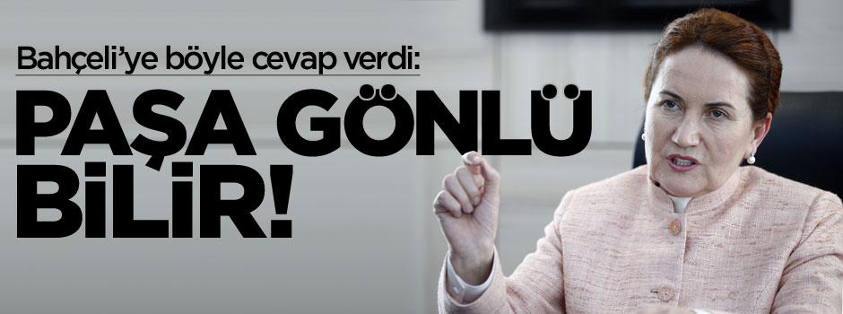 Meral Akşener: Paşa gönülleri bilir