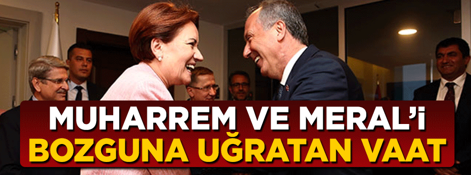 Meral Akşener ve Muharrem İnce'yi bozguna uğratan vaat!