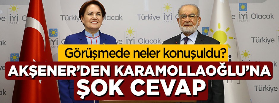 Meral Akşener ve Temel Karamollaoğlu görüşmesinde neler konuşuldu?