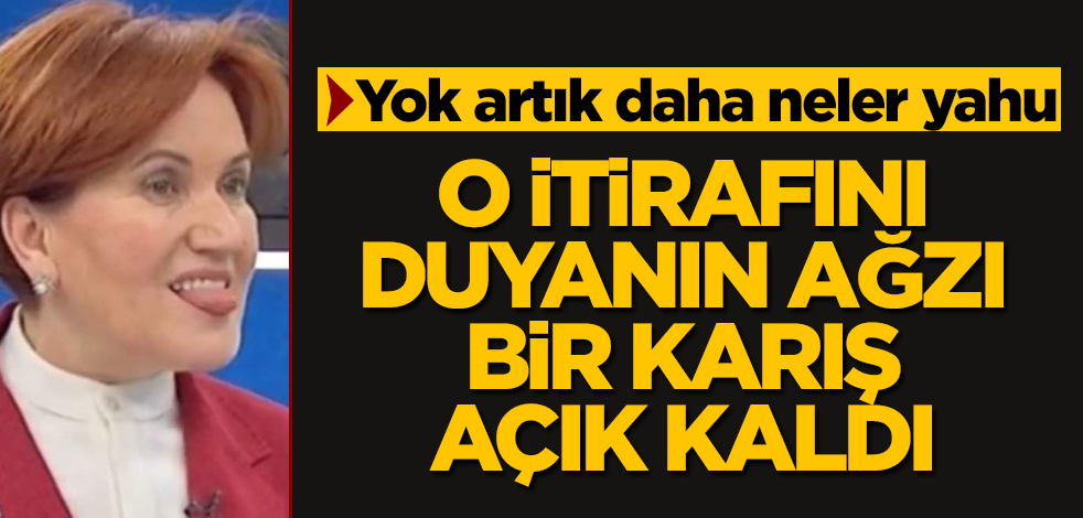 Meral Akşener "Yok artık" dedirtti! O itirafını duyanın ağzı bir karış açık kaldı