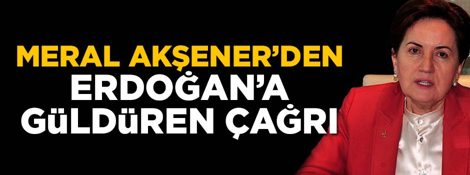 Meral Akşener'den Erdoğan'a güldüren anket çağrısı