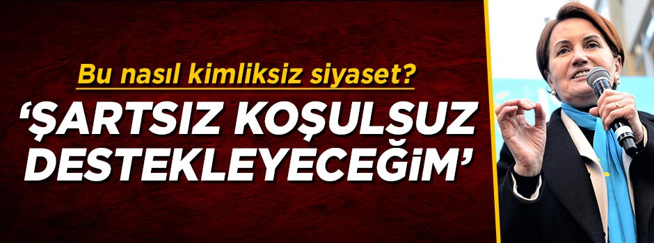 Meral Akşener'den Muharrem İnce'ye şartsız koşulsuz destek