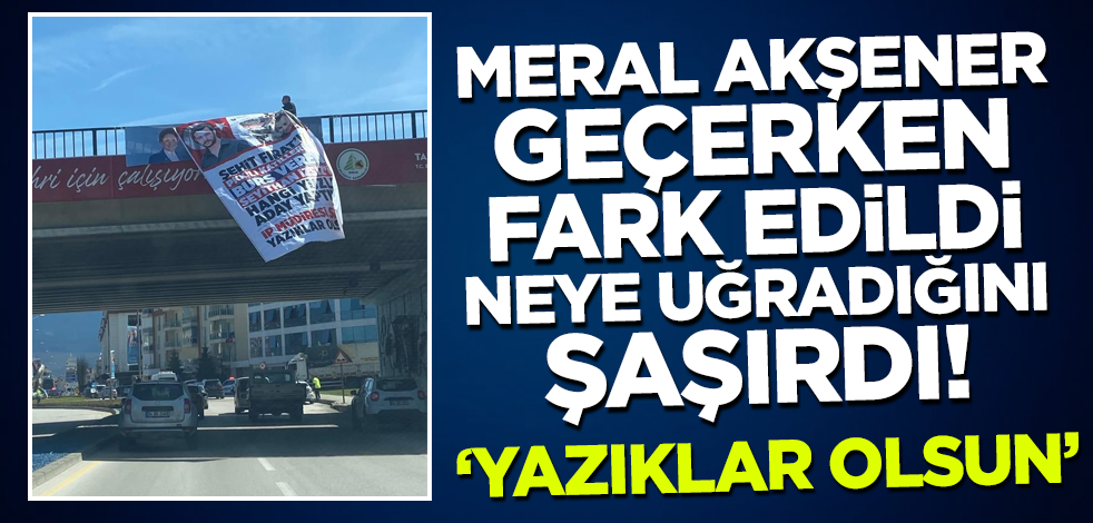 Meral Akşener'e Bolu'da şok! 'Sana yazıklar olsun'