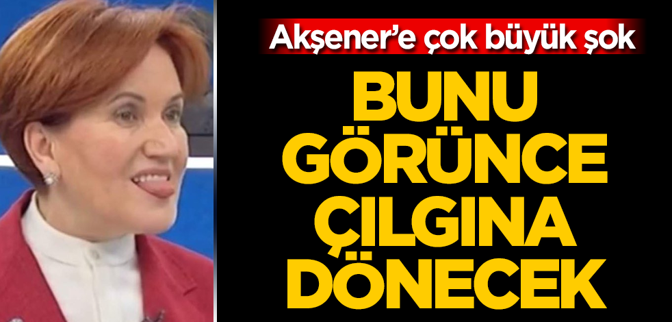 Meral Akşener'e çok büyük şok! Bunu görünce çılgına dönecek