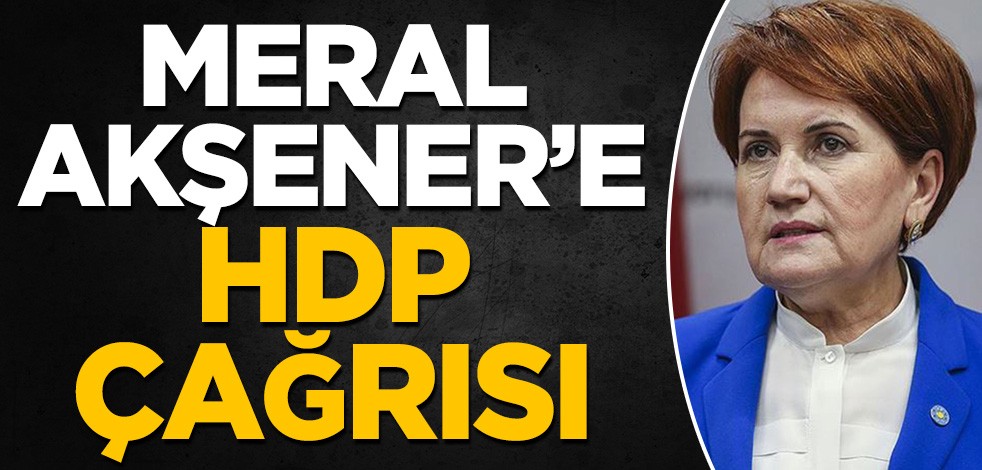 Meral Akşener'e HDP çağrısı!