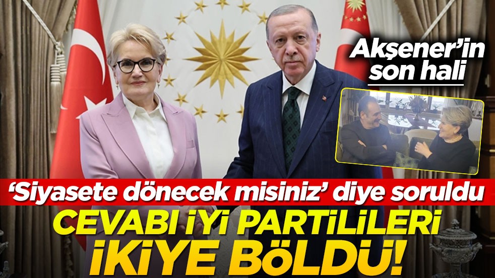 Meral Akşener’e ‘siyasete dönecek misiniz’ diye soruldu