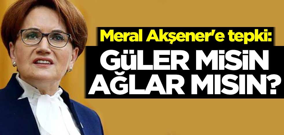 Meral Akşener'e tepki: Güler misin ağlar mısın?