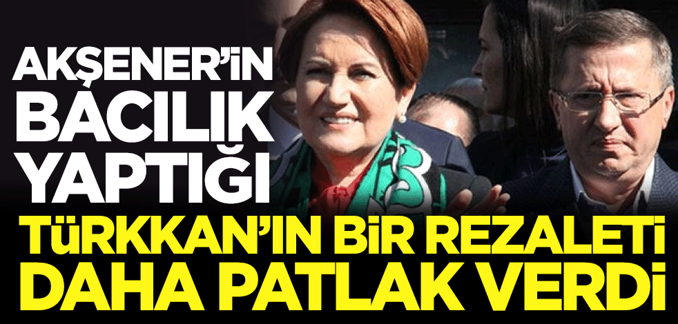 Meral Akşener'in bacılık yaptığı küfürbaz Lütfü Türkkan'ın bir rezaleti daha patlak verdi