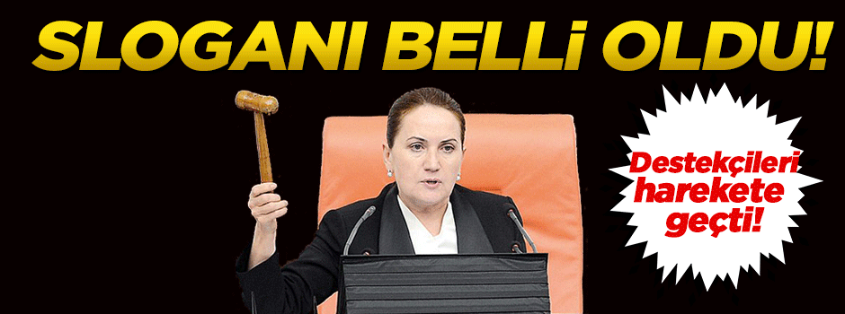 Meral Akşener'in sloganı belirlendi