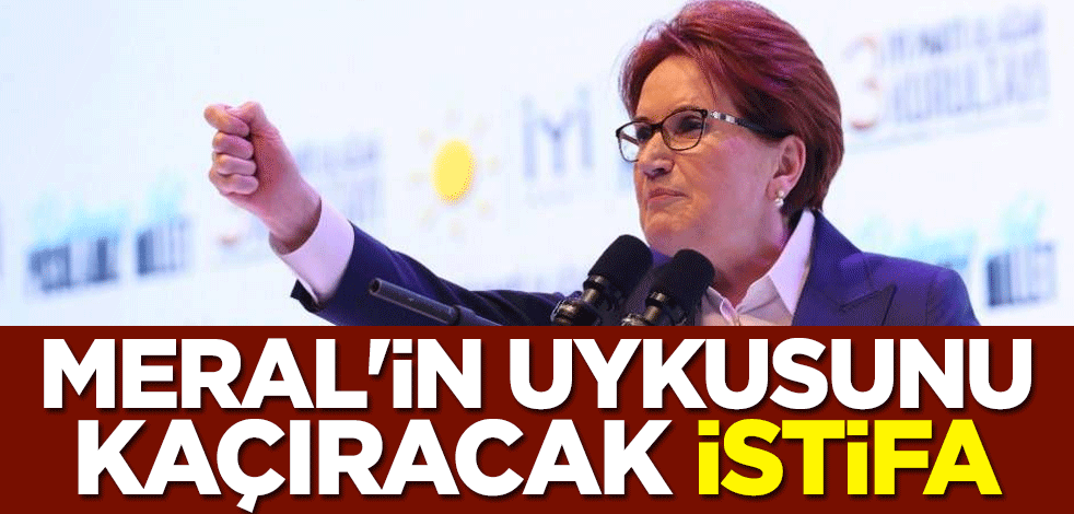 Meral Akşener'in uykusunu kaçıracak istifa